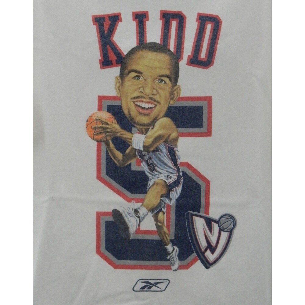Reebok Jason KIDD T-Shirt XL Youth Size NBA NJ Nets 2001-2008 NWOT Vintage RARE